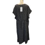 Bloomchic Black White Floral Faux Wrap Dress Size 28 Photo 1