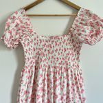 OPT Smocked Daphne Dress Size XL midi tiered floral peach White Photo 3