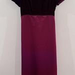 Vintage Y2K Cachet Burgundy Velvet Satin Dress Size 10 USA Romantic Gothic Red Photo 0