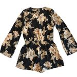 Lulus Prairie Daydream Washed Floral Print Romper Sz Medium Photo 14