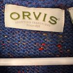 Orvis  Women's Blue and Orange Sweater Vest Photo 3