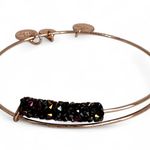 ALEX AND ANI  Meteor Shower Fine Rocks Bangle Rose Gold Tone Bracelet Photo 4