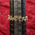 Fashion Gold Crystal Diamond Star Stars Y2K Ring Size 6.5 ( 5/20$ ) Photo 0