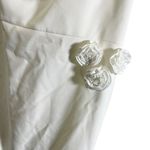 Likely NWT  Ilene White Mermaid Midi Strapless Dress 12 Floral See Description Photo 3