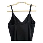 Colsie Black Spaghetti Strap Ribbed Pant Jumpsuit Size Large Photo 4