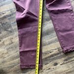 Vervet By Flying Monkey Womens Wine Straight Leg Cuffed Hem Jeans Size 30 Red Photo 4