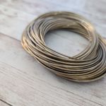 Vintage Bracelet Antique Gold Tone/Brass Tone Interlocking Statement Photo 13