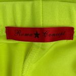 Roma Concept  Neon Green Elastic Waist Activewear Yoga Athletic Biker Shorts S Photo 2