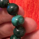 MCM Women’s vintage green multi shaded/ colored malachite beaded necklace ! This nec Photo 3