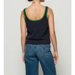 Nation Ltd Peggy Sue Chenile Tank Top Navy Blue Green Size XL Photo 2