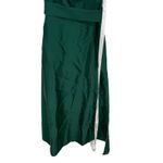 Alfred Sung Draped One-Shoulder Satin Maxi Dress With Pockets Size 6 Photo 5