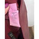 Level 99 Faux Leather Coated Legging Pant Red Photo 4