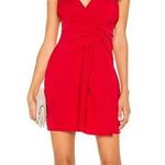About Us  Red Ruched Mini silhouette Cocktail Dress Photo 0