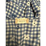 Altar'd State  blue and white gingham dress with flowers women's large Photo 2
