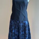 Ellen Tracy .Black Sleeveless Dress Or Casual Top 93% Silk Zipper In Back SZ 6 Photo 1