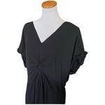 Ava & Viv Womens Classic Black Twist Front V Neck Woven Dress - Sz 2X Photo 2