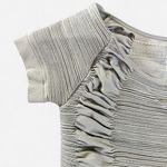 Aura Small sm Gray pleated bodycon mini short sleeve party dress Photo 4