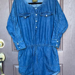 True Religion  Blue Long Sleeve Dress Photo 0