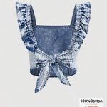 SheIn Blue Denim 100% Cotton Photo 1