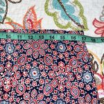 CHAPS  large skirt women’s knee length ruffle hem geometric print red white blue Photo 1