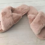 Pink Plush Slippers, Size 7/8 Photo 5