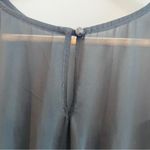 Alyx Limited Blue & Black SheerDress Belt Waist Button Back Size 6 Photo 5