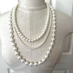 Time and Tru vintage 3 strand faux pearl necklace Photo 0