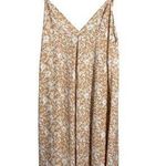 RESA Floral Tent Midi Slip Dress Women's Small Tan White Backless Party Revolve Photo 0