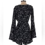 Rebecca Vallance Revolve long bell sleeve romper navy white hearts Blue Size 4 Photo 2