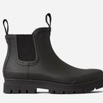 Everlane Shoes The Rain Boot Ankle Rubber Slip On Black Size 11 Photo 0