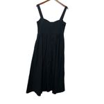 J.Crew NWT Sweetheart Tank Dress Black Women’s XL Poplin Midi A-Line Photo 8
