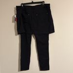 Athleta NWT  Bettona classic mini Black Skirted Leggings 2 in 1 tight CROP 25 " Photo 7