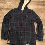 L.L.Bean Fleece Lined Flannel Hoodie Photo 7