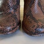 Free People Marietta Snake Heeled Boots Size 37 Photo 4