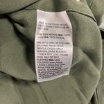 Chico's Button Down Shirt Women 1 US Size 8 10 Olive Green Satin Modal Neutral Photo 7