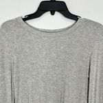 BP Gray Long Sleeve Crop Top Ribbed Knit Casual Womens Size L Everyday Basics Size L Photo 1