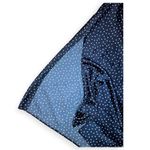 Loft Womens Navy Blue Dotted Satin Midi Shirtdress Photo 6