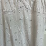 ASOS  White Eyelet Cap Sleeve Long Flowy Knit Dress Size 8 Photo 6