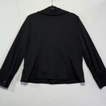 Harvé Benard HARVE BENARD Womens Black Blazer Jacket XL Button Up Collar Long Sleeve Stretch Photo 2