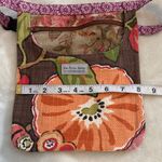 VAN RYZIN DESIGN FLORAL DESIGN CROSSBODY ADJUSTABLE STRAPS ONE POCKET ON FRONT Tan Photo 9