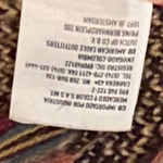 American Eagle  Aztec Southwestern Hooded Fringe Open Front Poncho Cape‎ Medium Photo 7