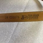 Justin Boots Justin Brown Leather Croc Coastal Cowgirl Granola Floral Rodeo Western Belt Photo 5