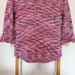 Adrienne Vittadini Knit Sweater Cuffed Sleeved L Photo 7