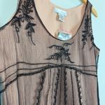 Spiegel Vtg Midi Dress Women's 10 Black Overlay Embellished Whimsigoth Fairy NWT Photo 3