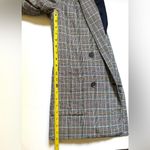 Anthropologie Maeve Blazer | Gray Plaid | Double-Breasted | Sz 2 | Relaxed Photo 9