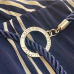 Ralph Lauren Navy Striped Wide Leg Jumpsuit Photo 2