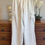 SKIMS  Boyfriend Fleece Track Jacket & Cargo Pants Set Buff Small NWT Photo 2