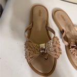 Melissa  Embellished Bow Thong Sandals Sweet Size 8 Pink/Beige Photo 2