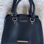 Steve Madden  Black Satchel with Gold Hardware Photo 2