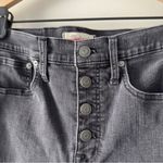Madewell  Cali Demi-Boot Jeans gray button fly stretch pockets cotton blend logo Photo 2